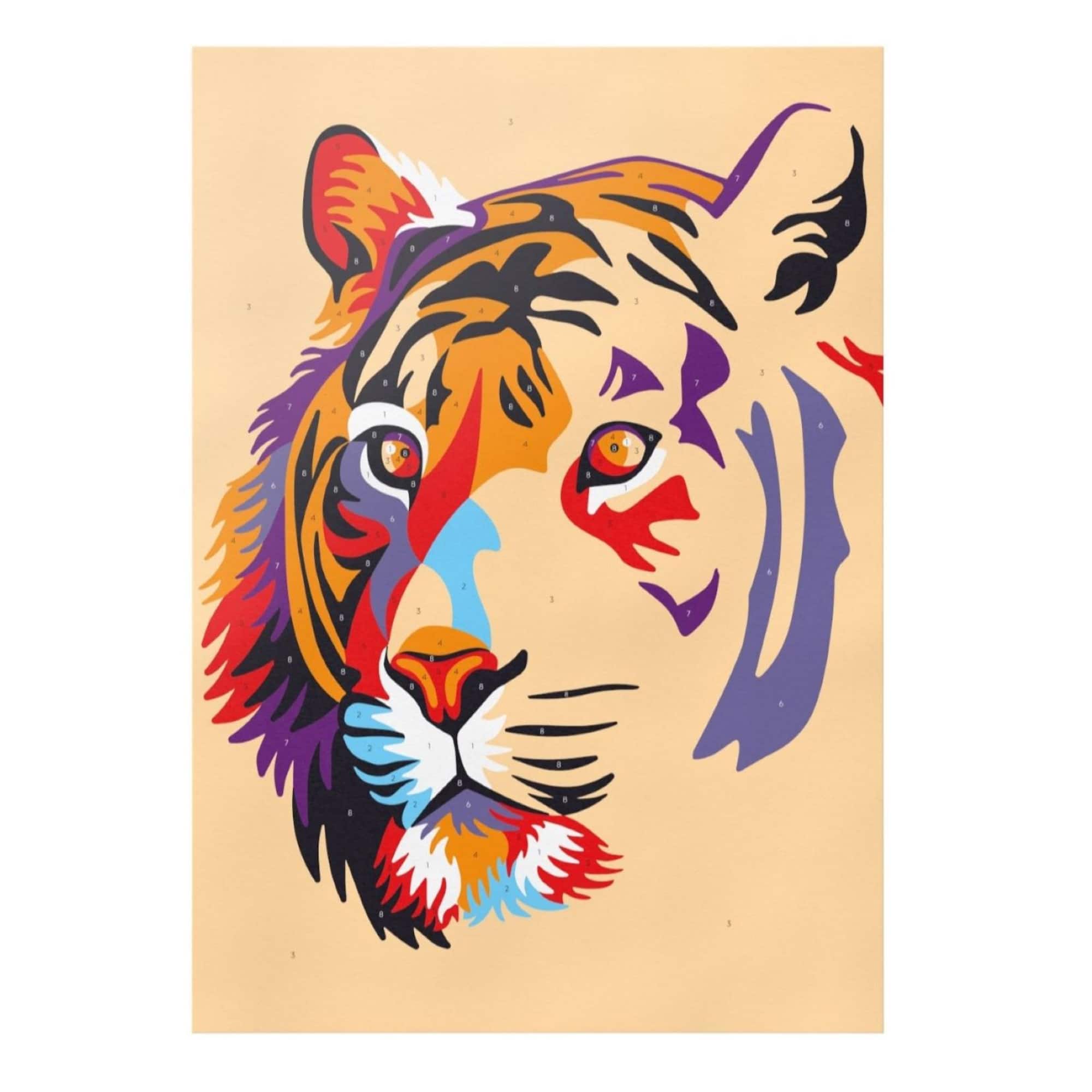 Arteza® Tiger Paint by Numbers Kit